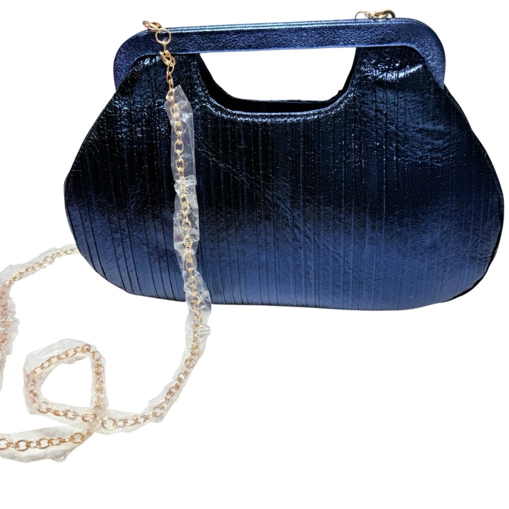 Evening Clutch with Gold Chain Strap